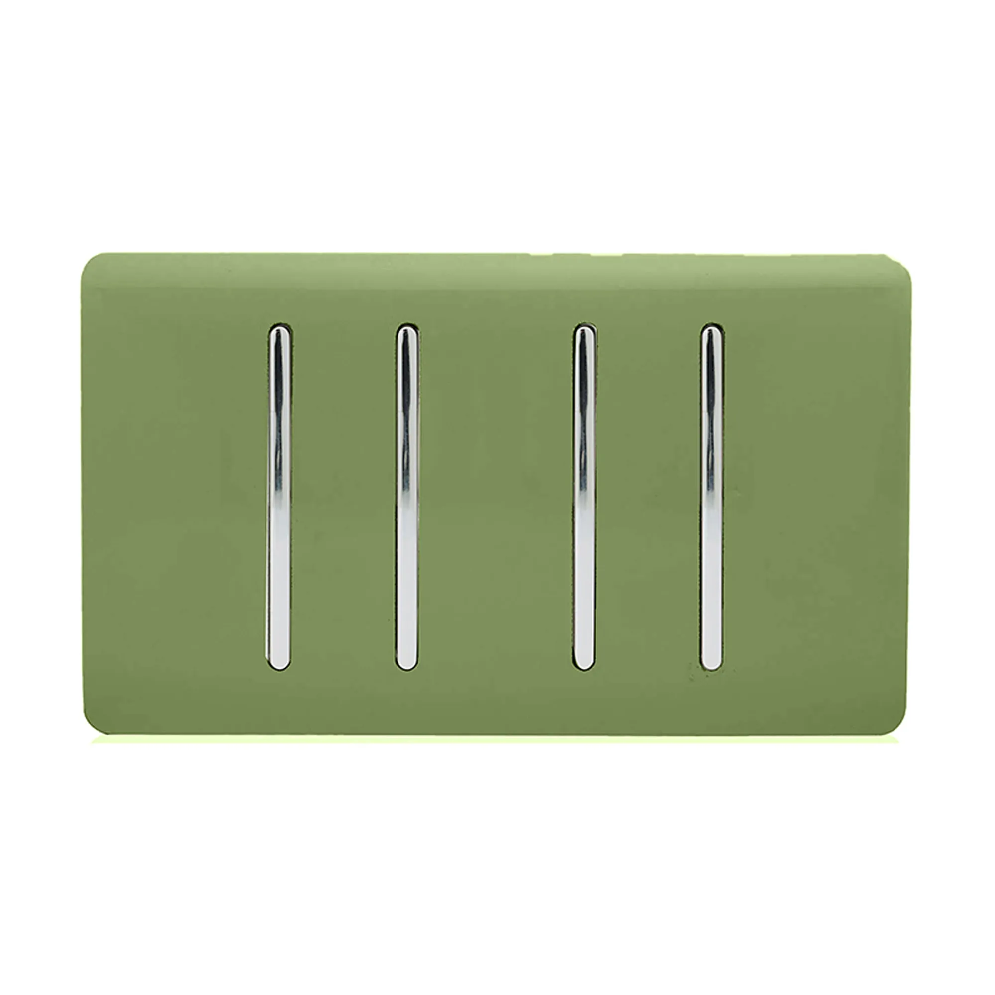 4 Gang 4x3 Way Intermediate Moss Green